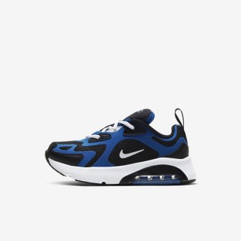 Nike Air Max 200 - Fiatalabb Gyerek Utcai Cipő - Királykék/Fekete/Fehér